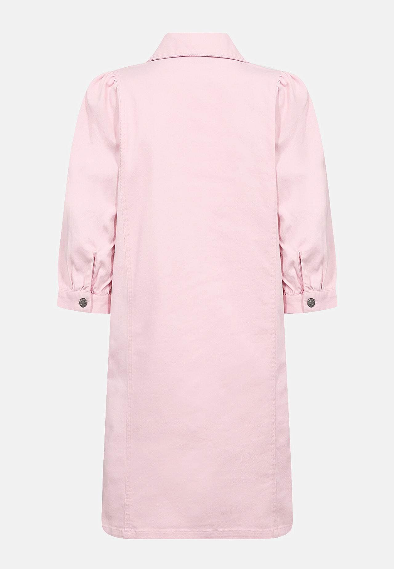 Elastisk cowboykjole i bomuldstwill