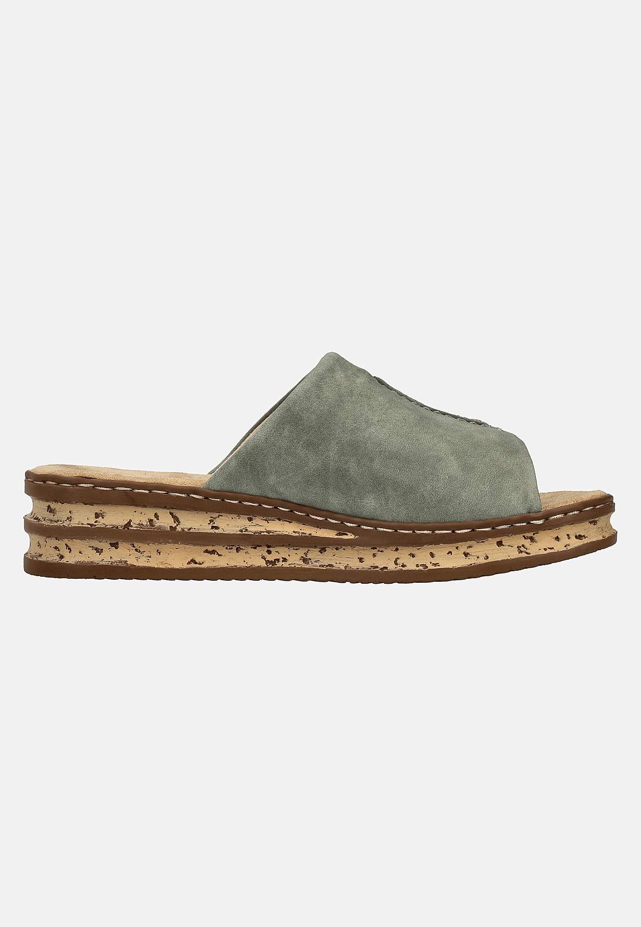 Sandal med en bred rem og slippers