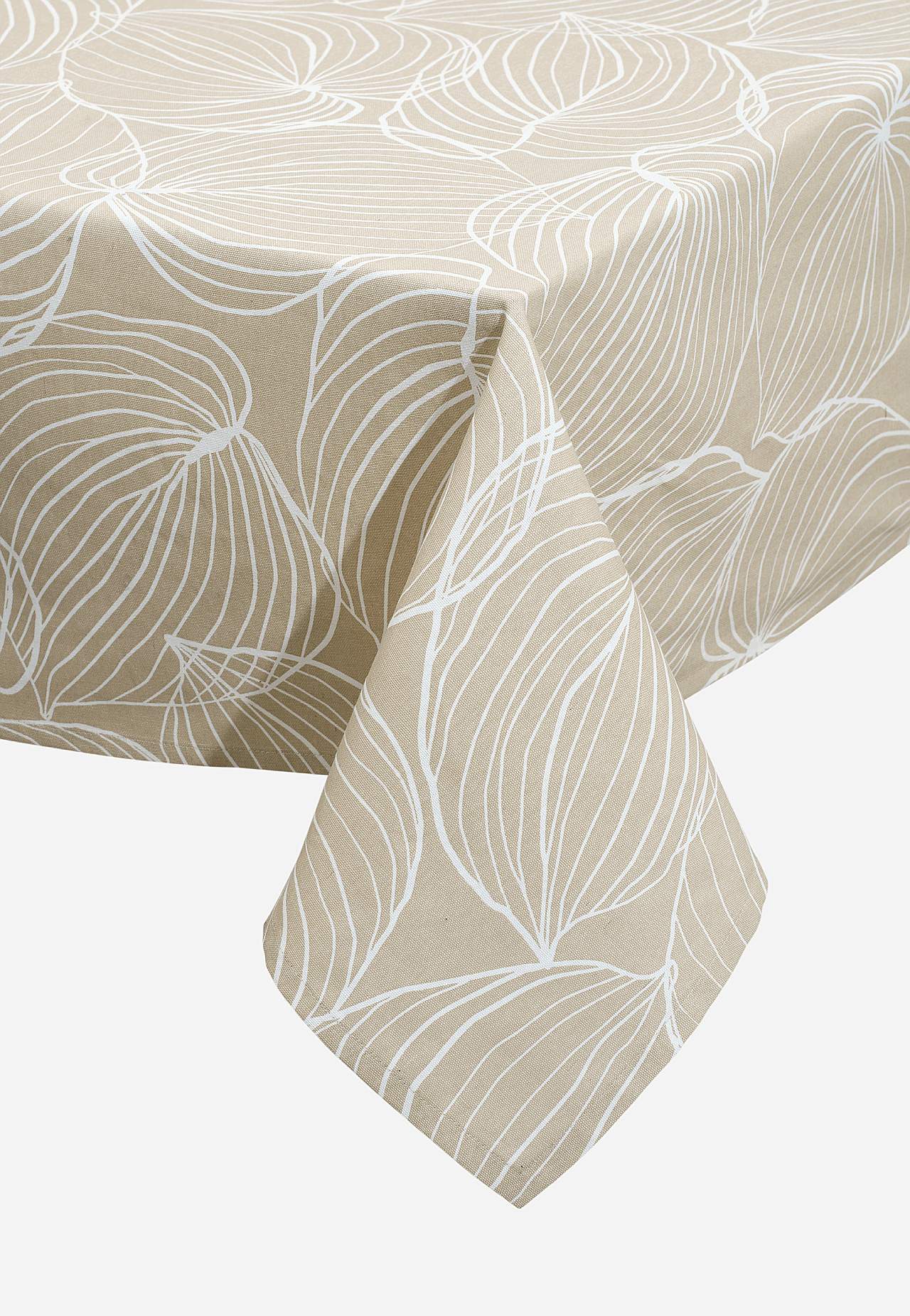 Bladmønstret, stilren dug