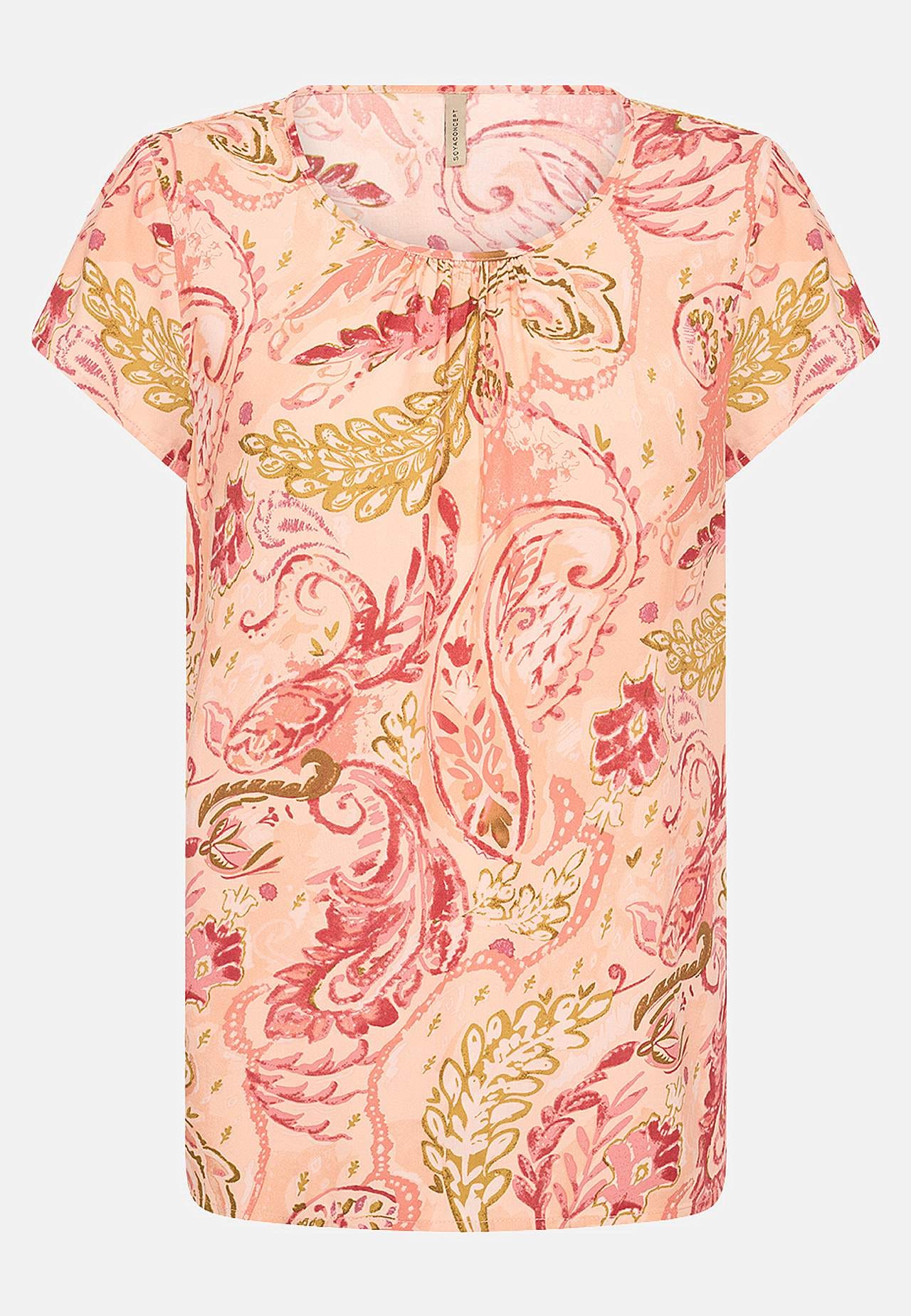 Viskosebluse med et paisleymønster