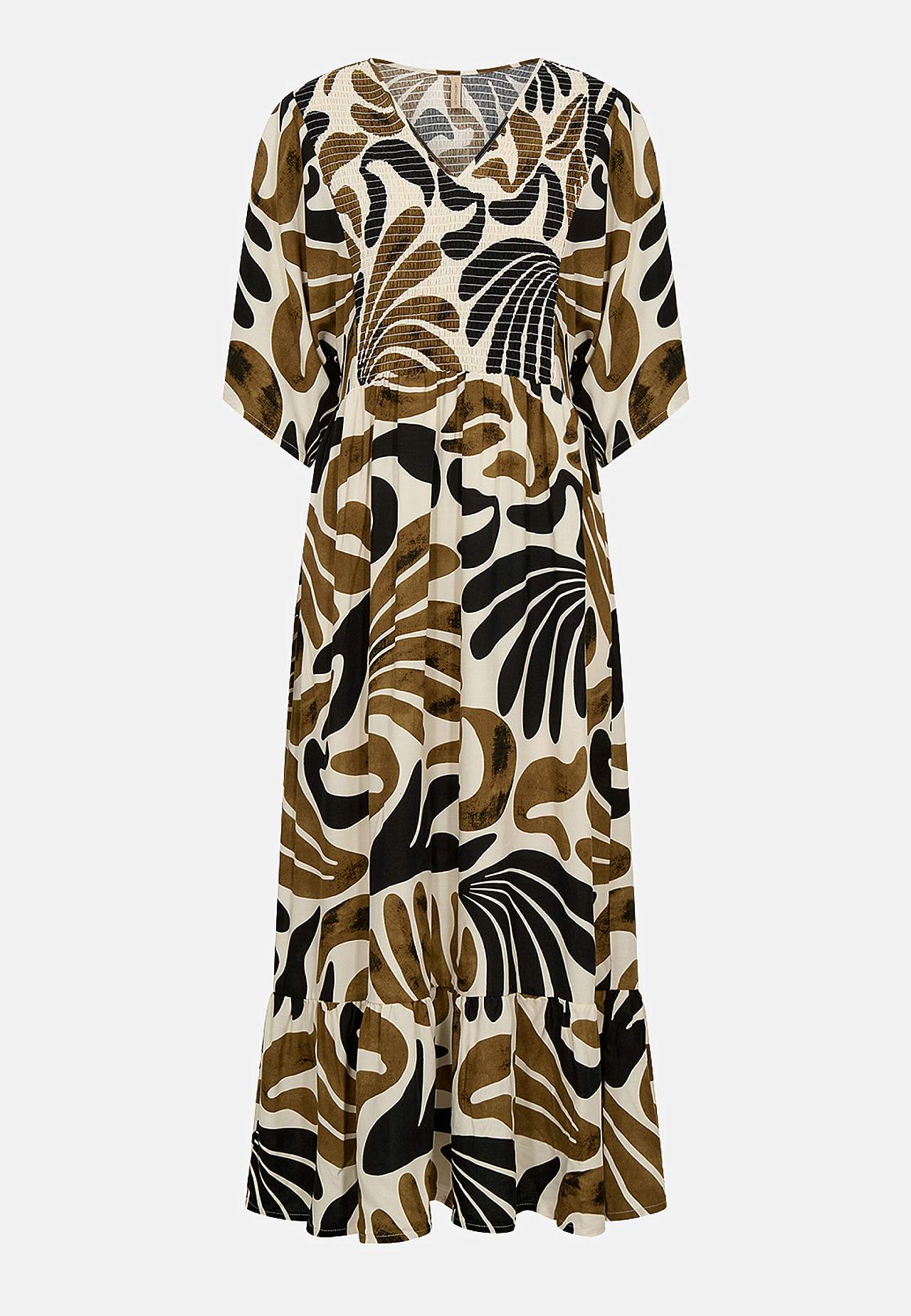 Maxi kjole med smock