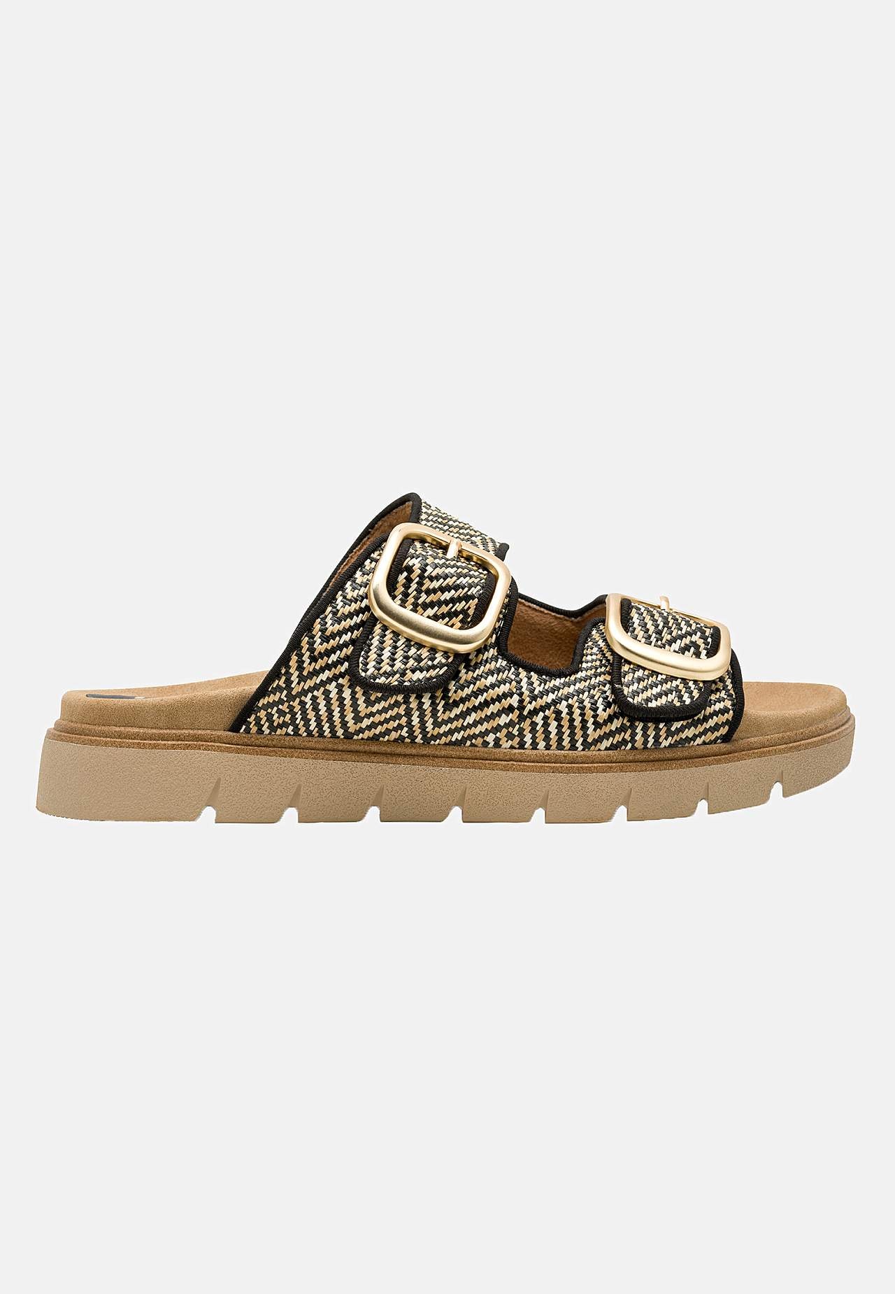 Sandal med justérbare remme