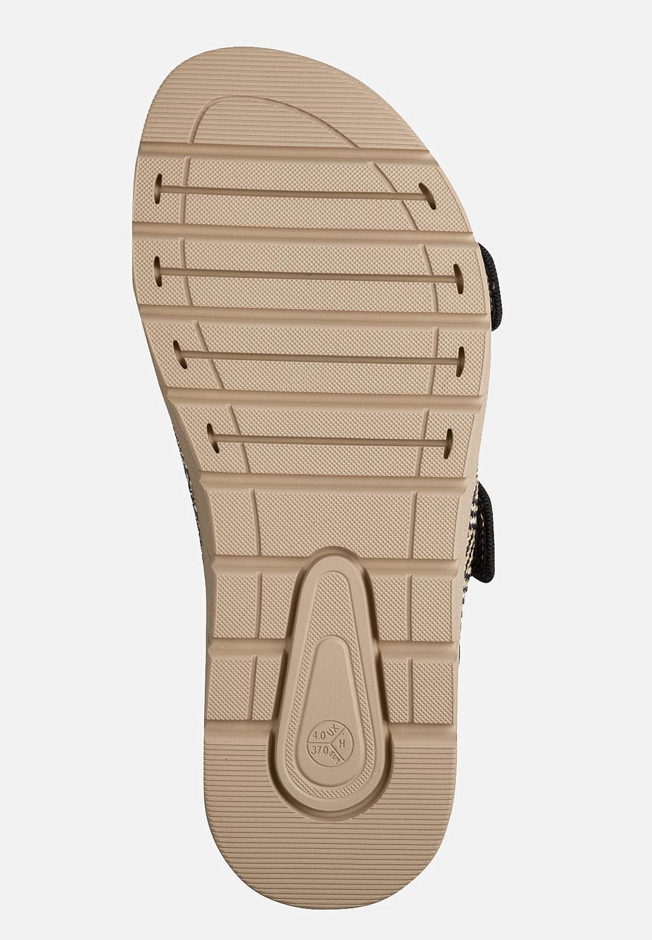 Sandal med justérbare remme