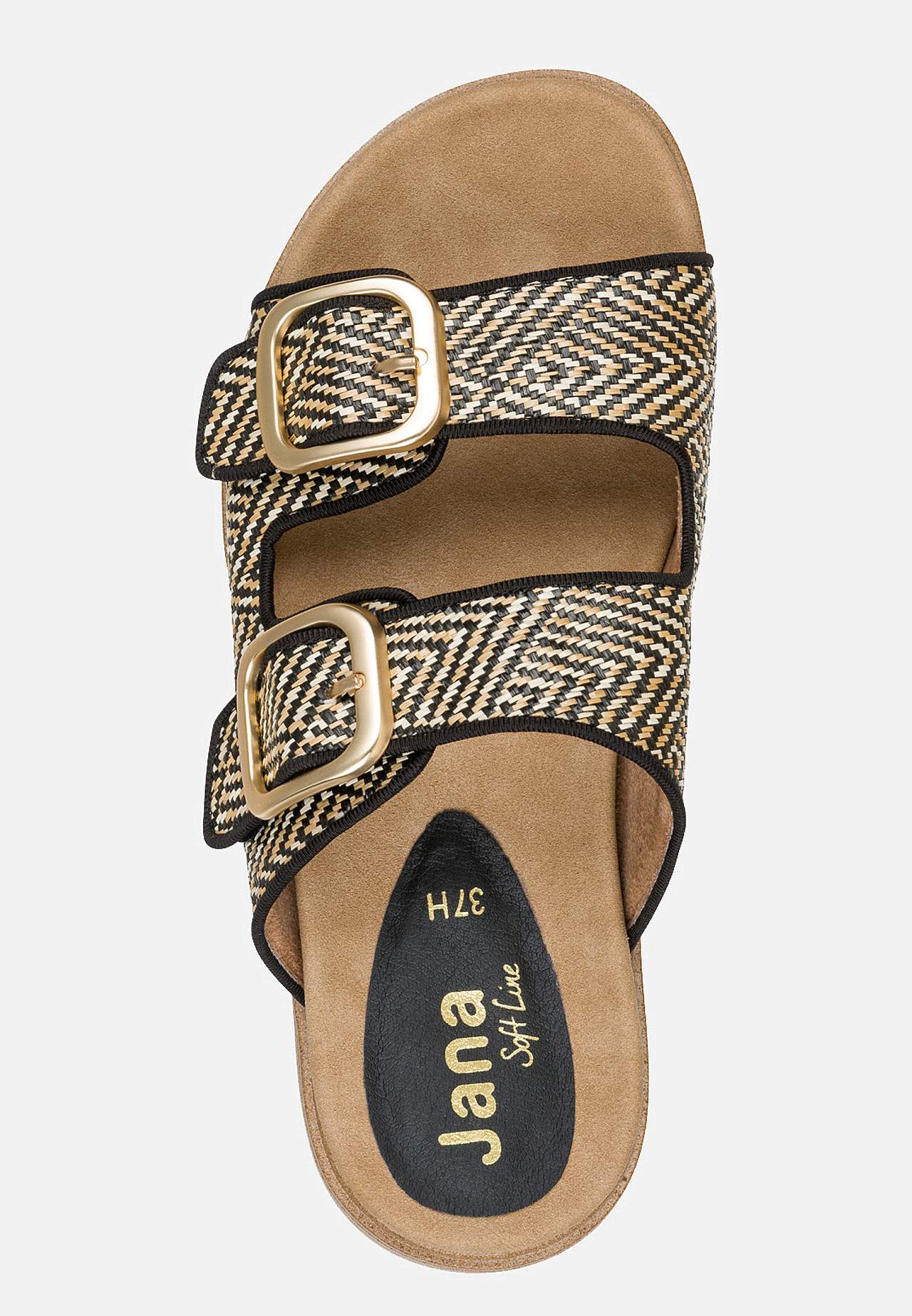 Sandal med justérbare remme
