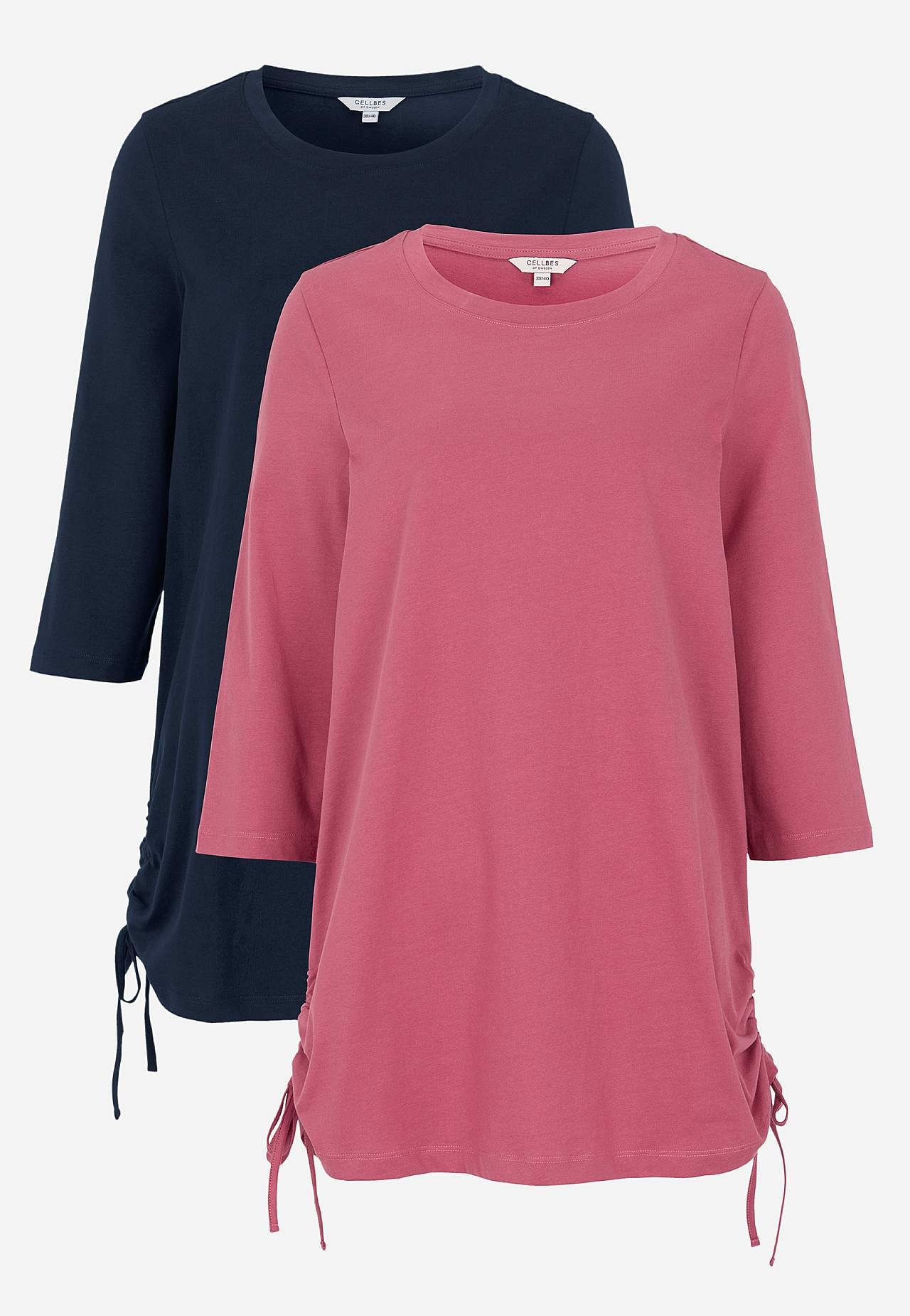 Jerseytunika med træksnøre 2-pack
