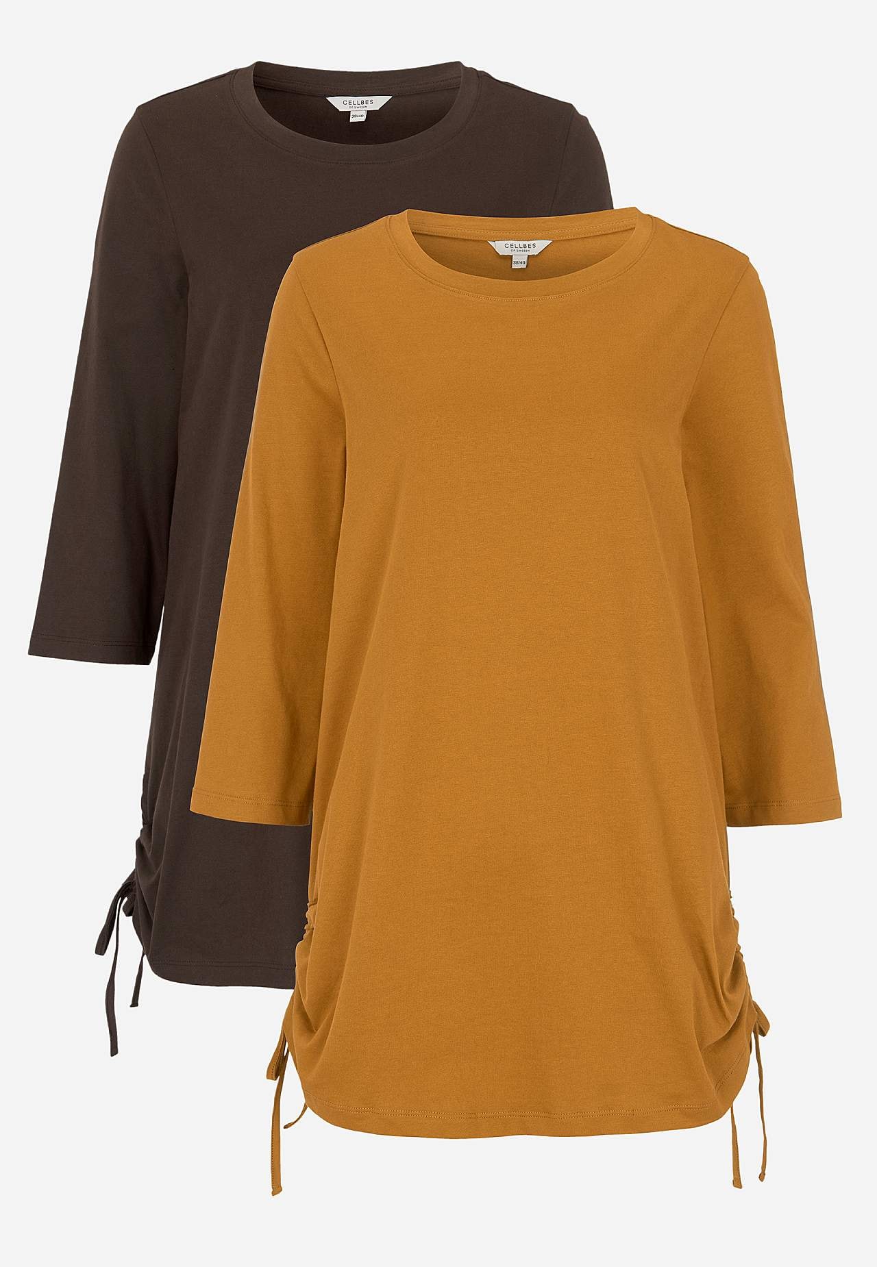 Jerseytunika med træksnøre 2-pack