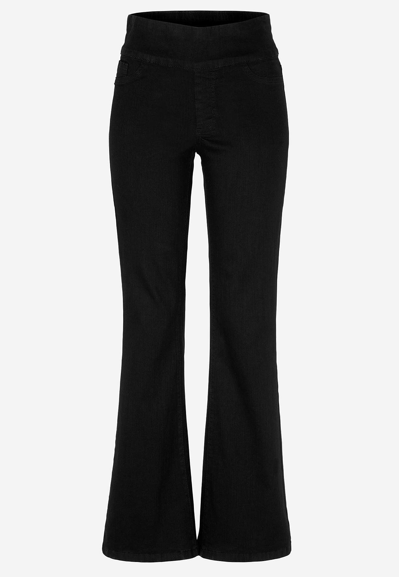 Elastisk jegging med en bootcut - to længder