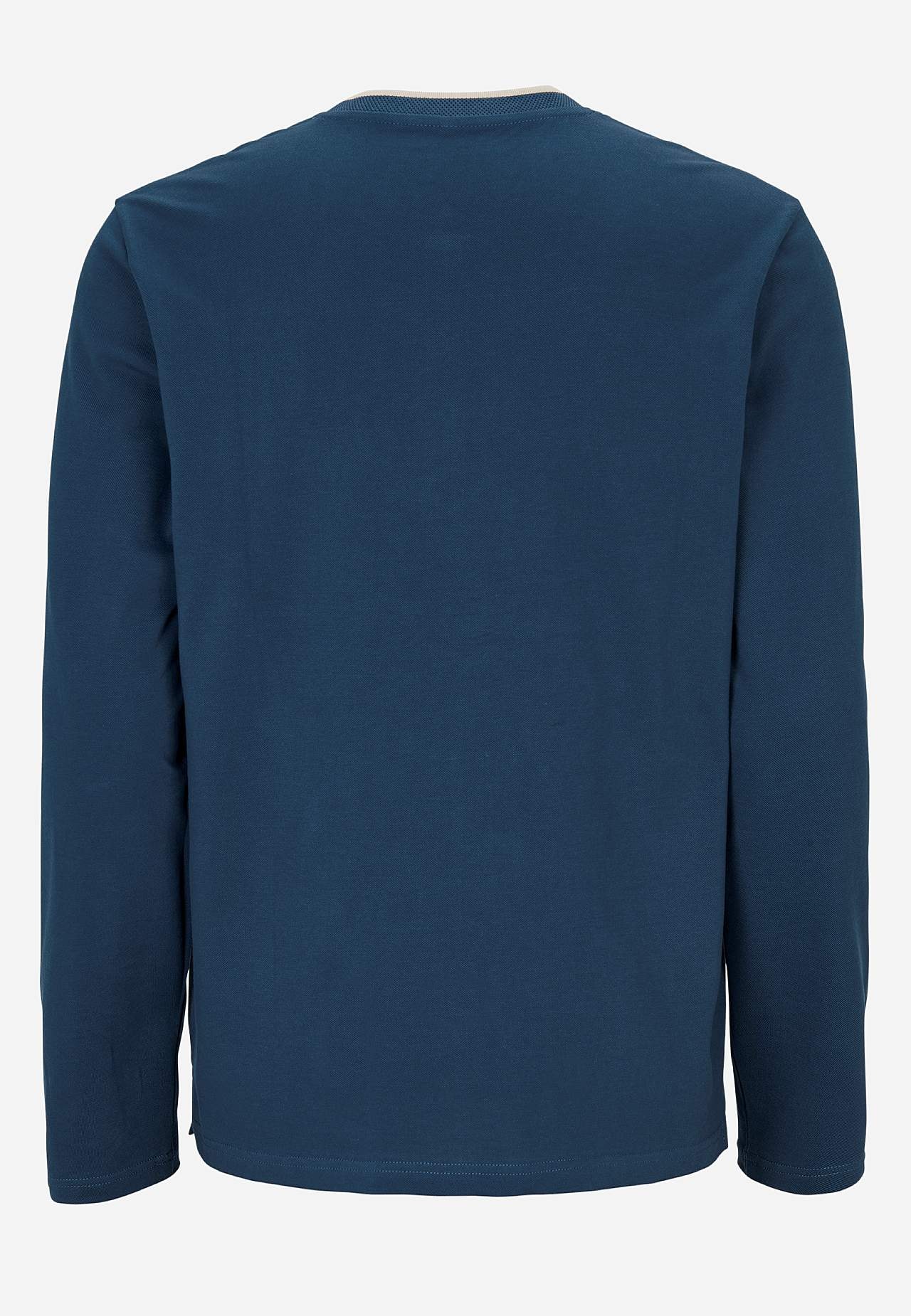 Langærmet poloshirt i bomuld
