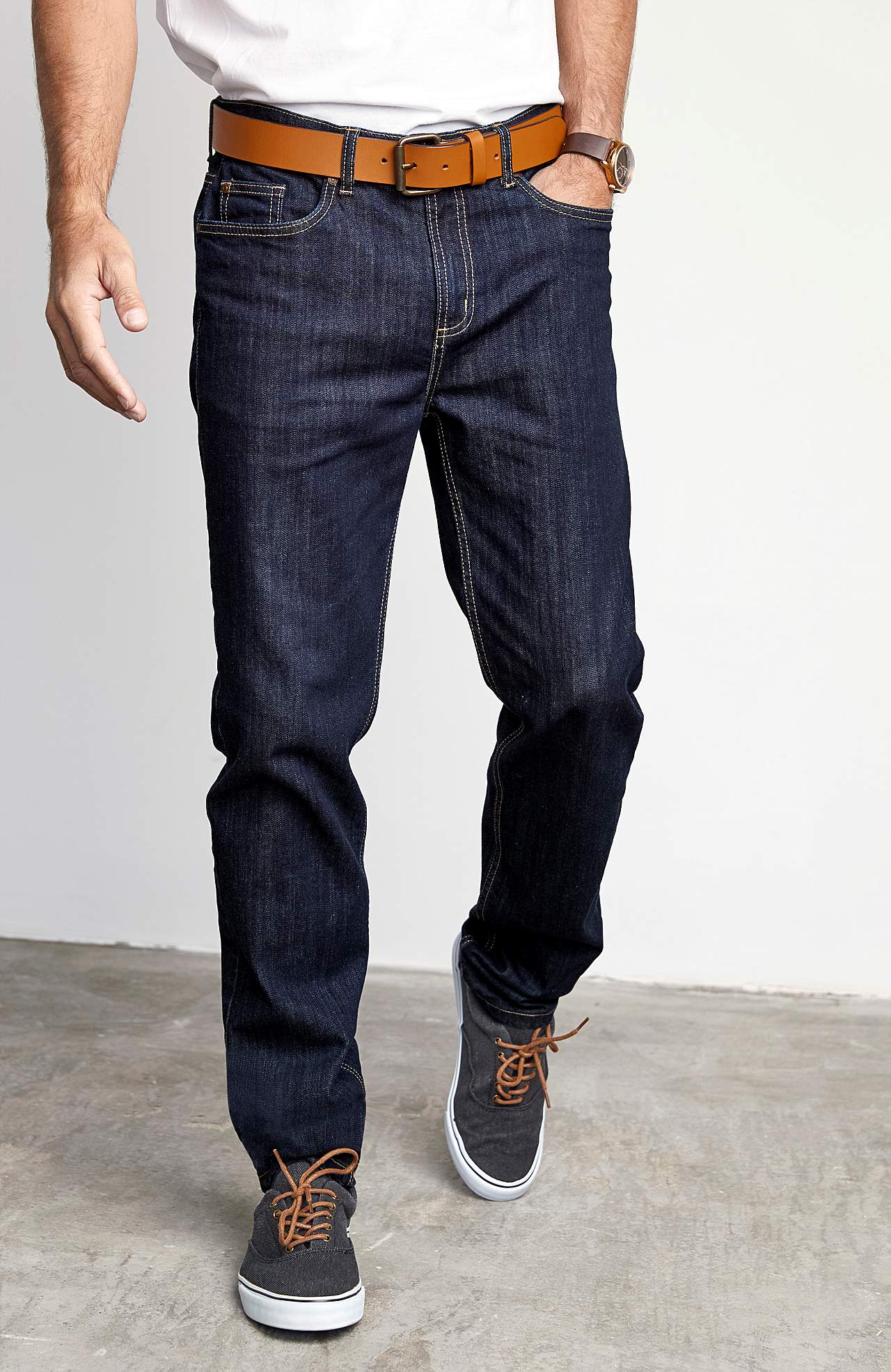 Lige jeans med stræk