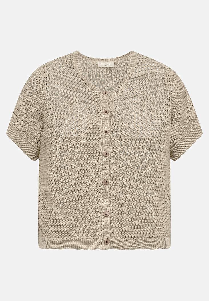 Cardigan - FQtota - Beige - FREEQUENT